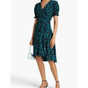 Diane Von Furstenberg Alexis Giraffe Mini Dress